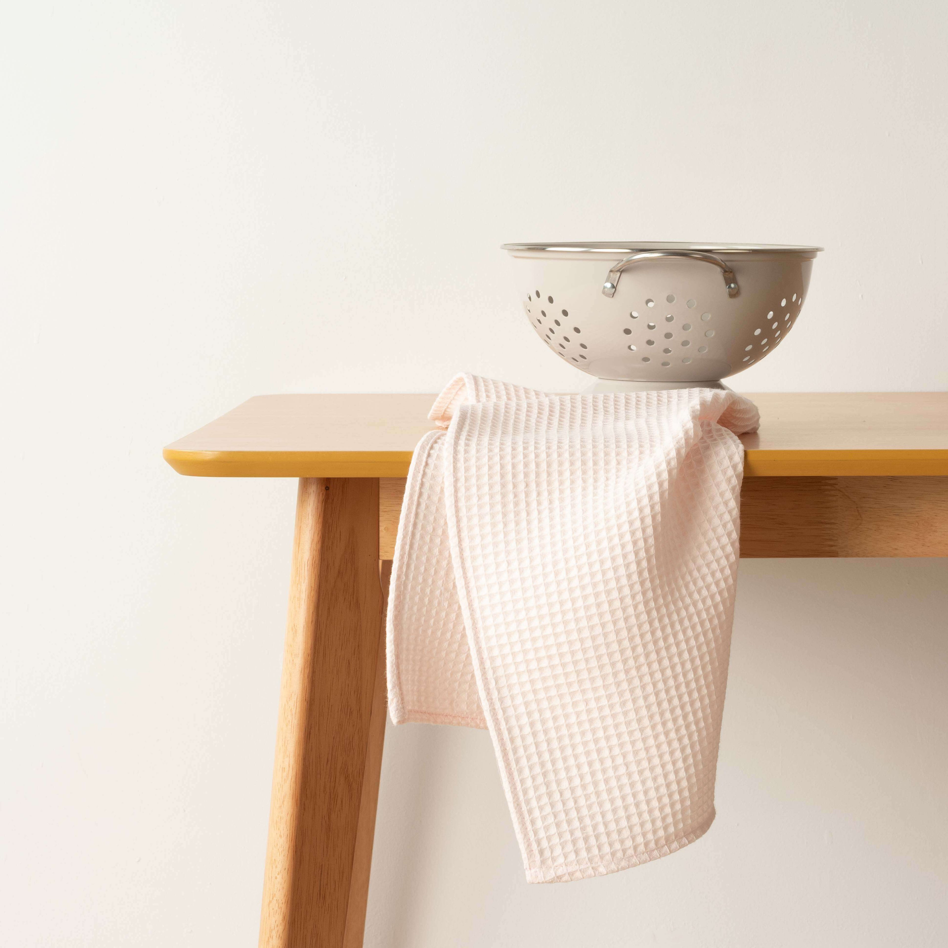 Waffle Pink Sauce Kitchen Towel 45x70 cm