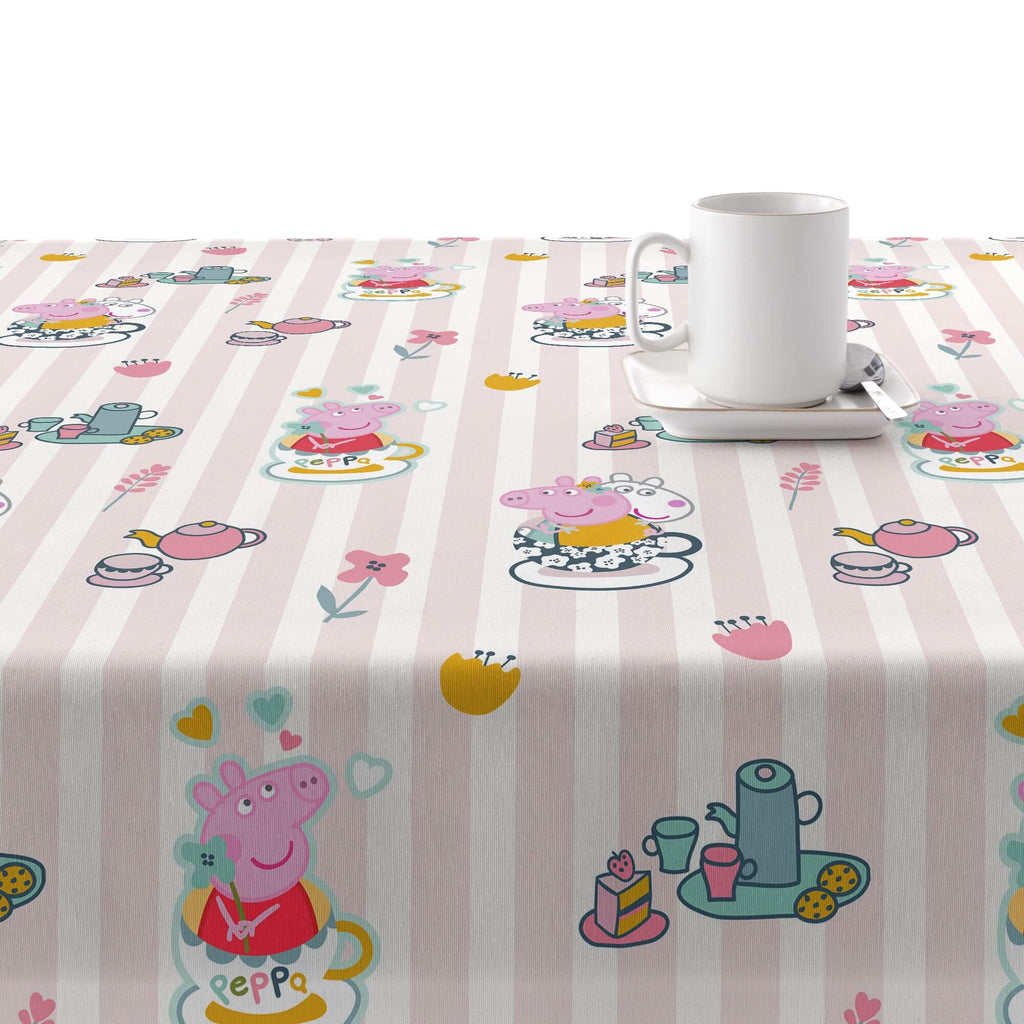 Mantel resinado antimanchas Peppa Pig Flowers 1 2