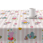Mantel resinado antimanchas Peppa Pig Flowers 1 2
