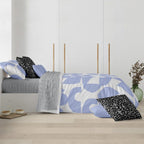 Funda nórdica con botones 100% algodón Tansen Blue 2