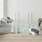 Funda nórdica con botones 100% algodón Chame Mint 2