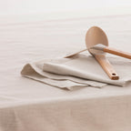 Pack 2 unidades paño de cocina lino 100% algodón Taupe 45x70 cm 2