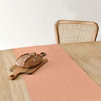 Camino de mesa lino 100% Dustypink 45x140 cm 2