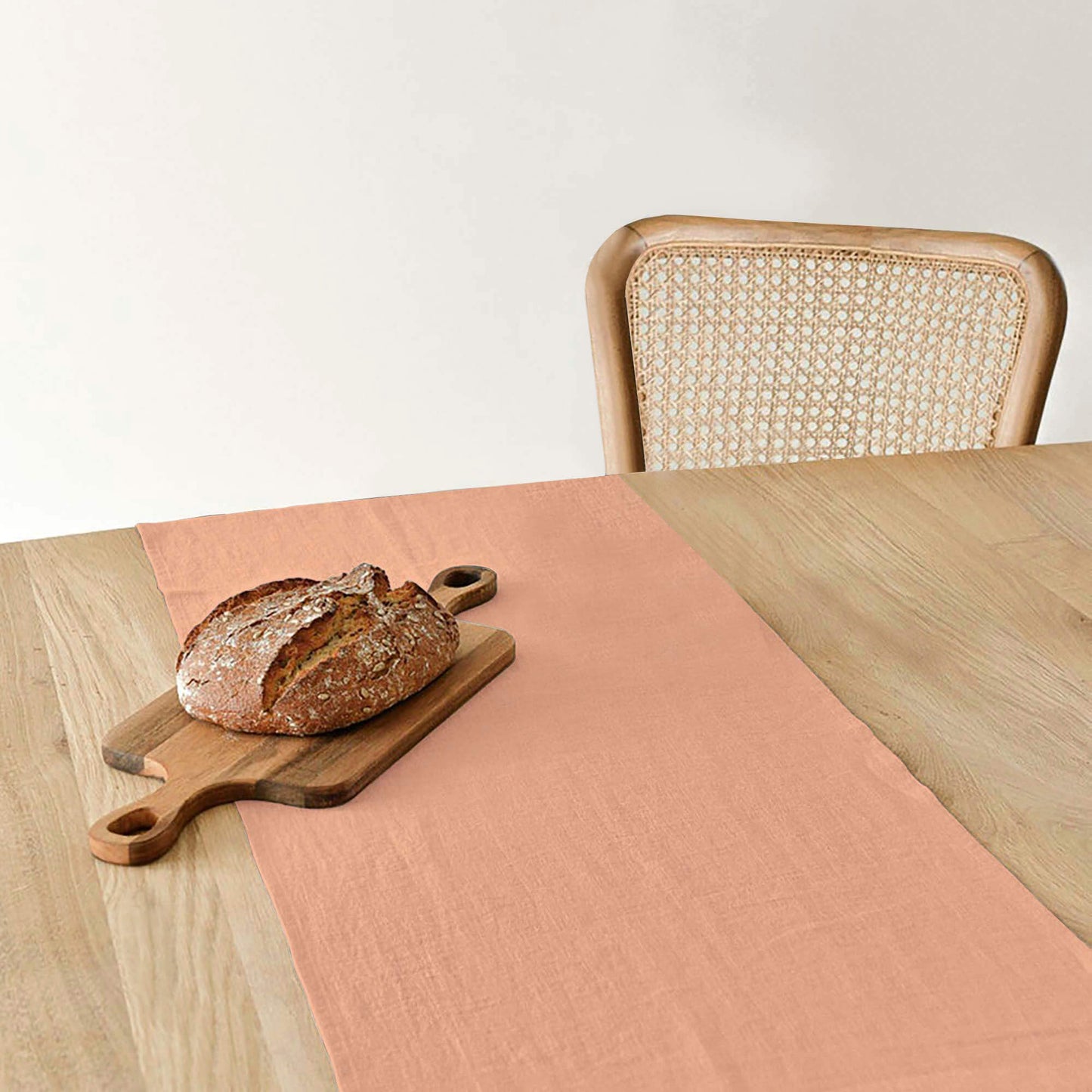 Camino de mesa lino 100% Dustypink 45x140 cm 2