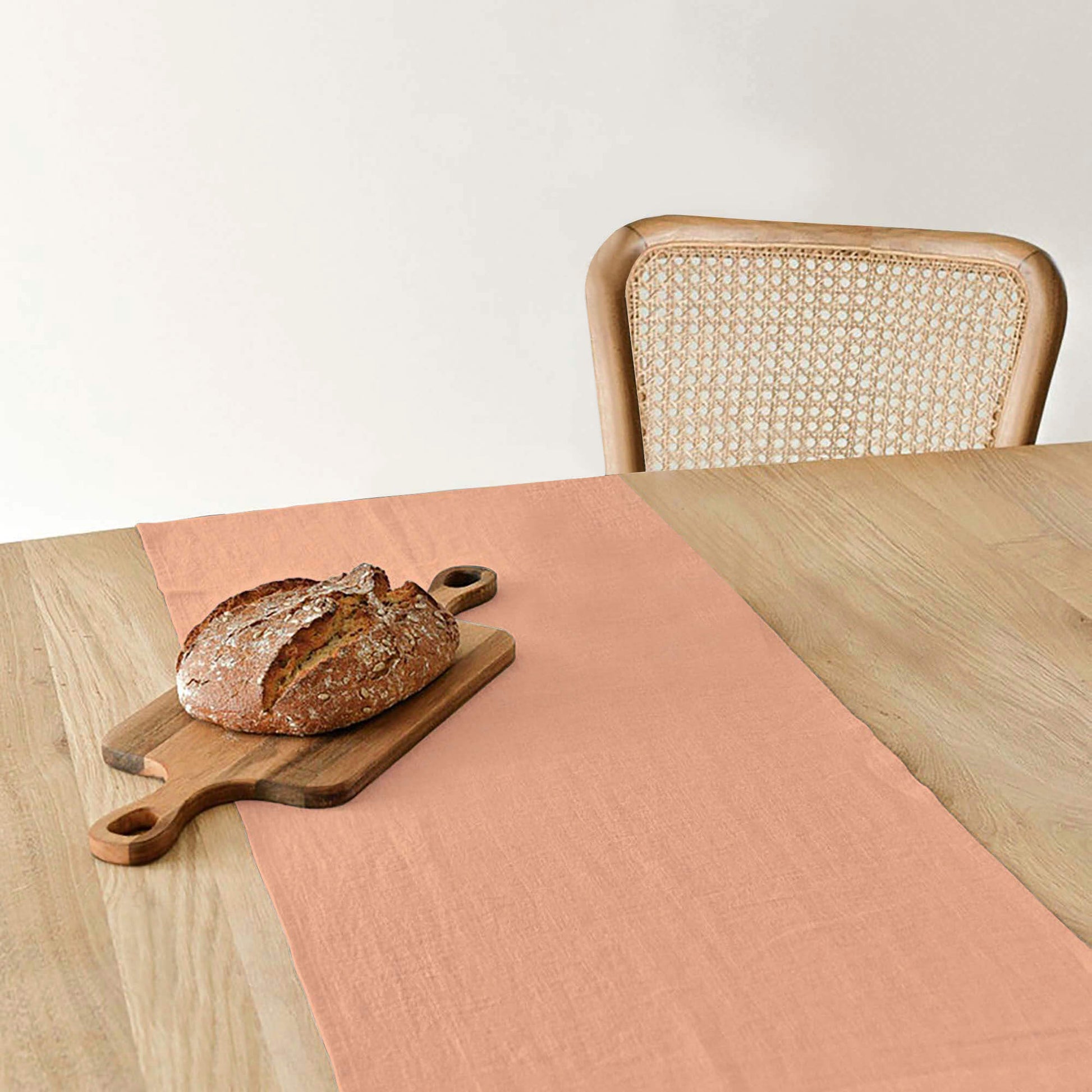 Camino de mesa lino 100% Dustypink 45x140 cm 2