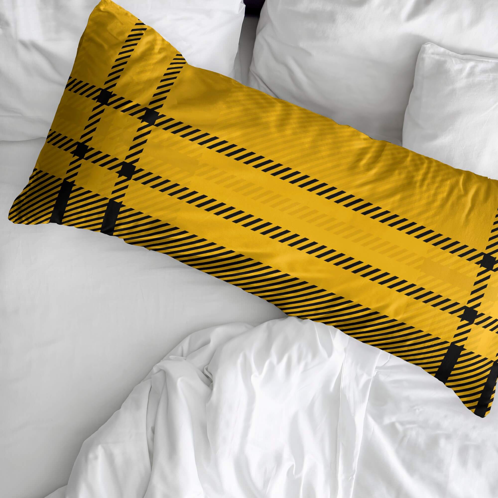 Funda de almohada 100% algodón Hufflepuff Cuadro 2