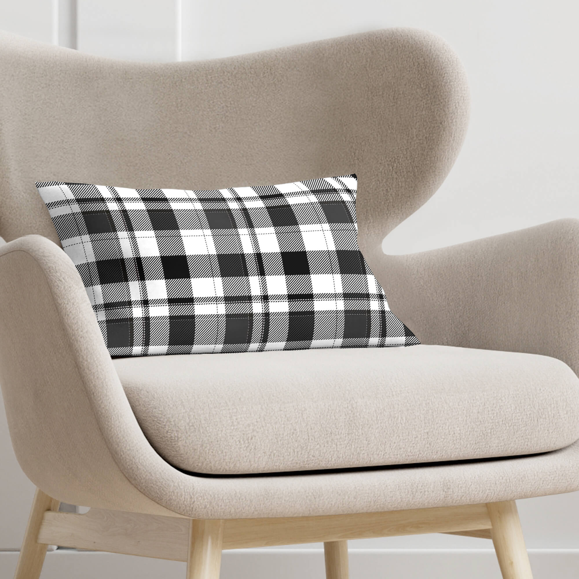 Funda de cojín 100% algodón 30x50 cm Lisboa B 2