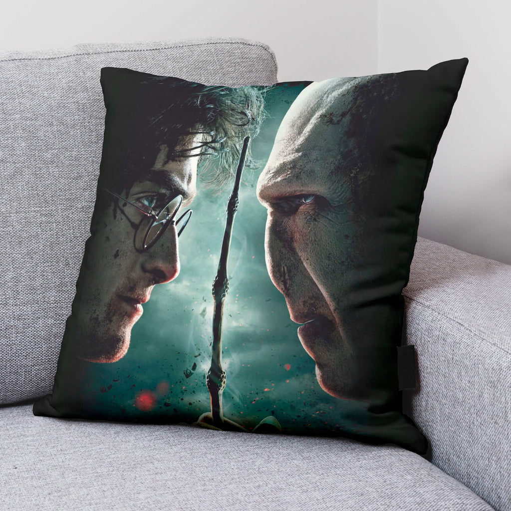 Funda de cojín Harry VS Voldemort A 50X50 cm Harry Potter 2