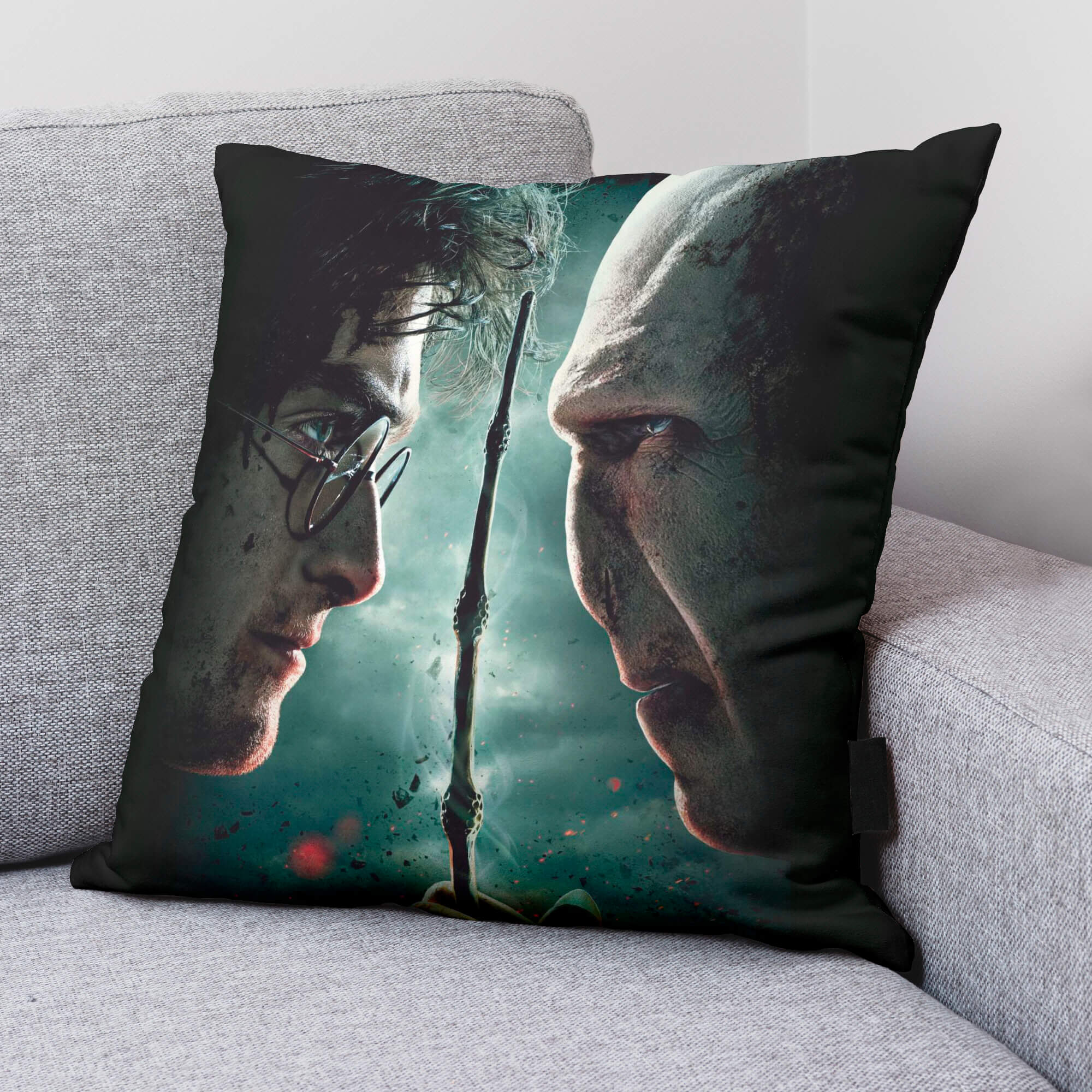 Funda de cojín Harry VS Voldemort A 50X50 cm Harry Potter 2