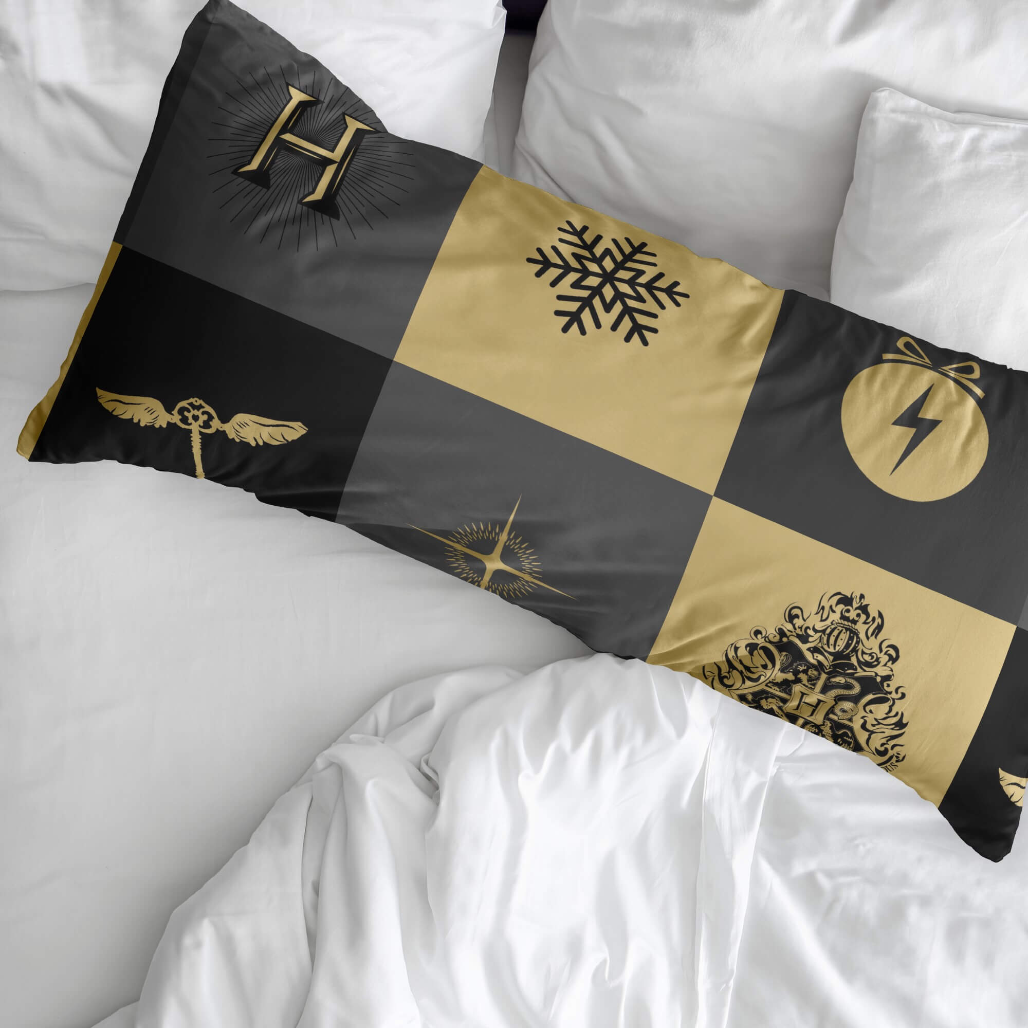 Funda de almohada 100% algodón Hogwarts Cuadros Navidad 2