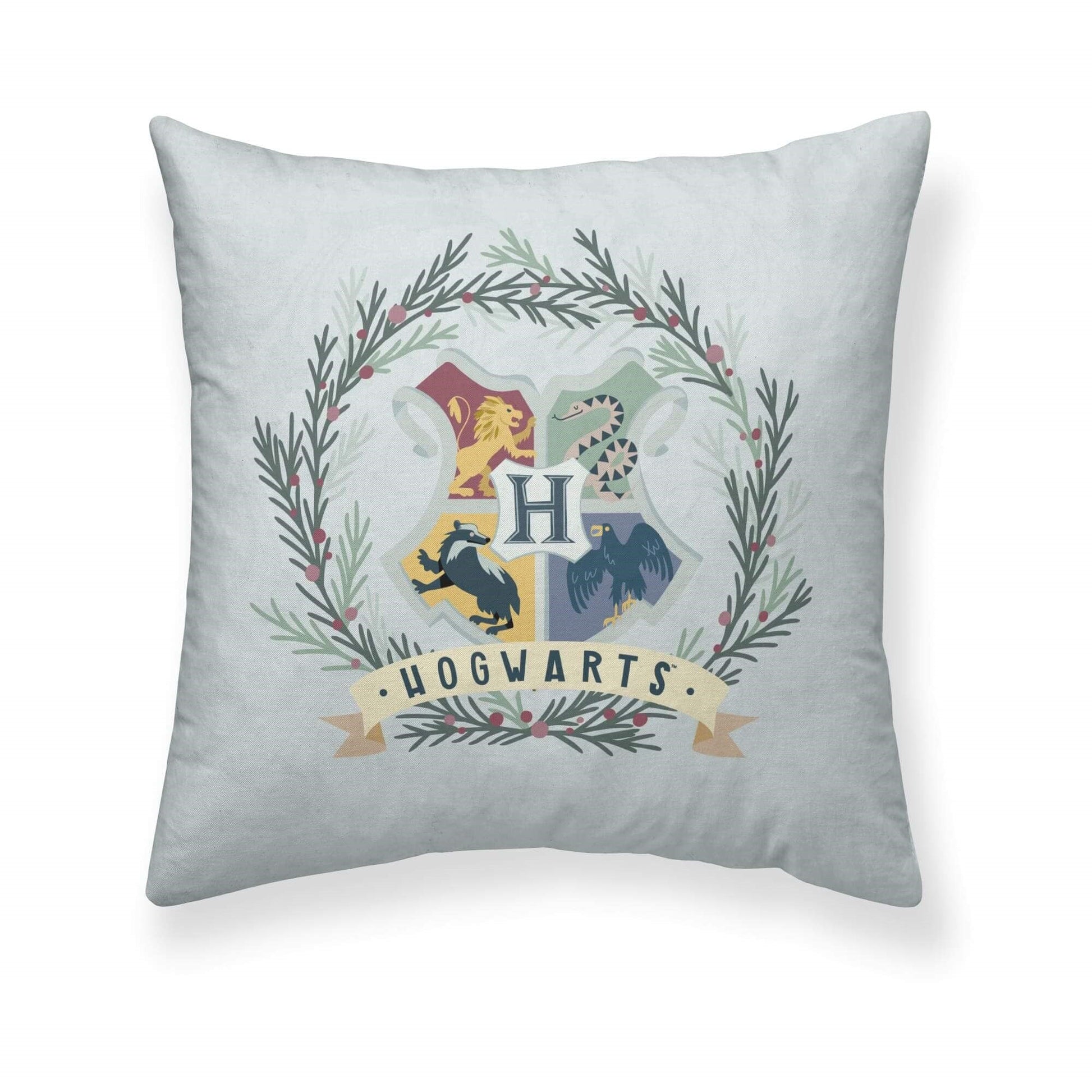 Funda de cojín 100% algodón 50x50cm Hogwarts Christmas A 0