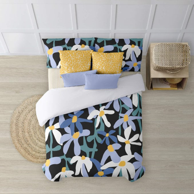 Funda nórdica con botones 100% algodón Dharan 3