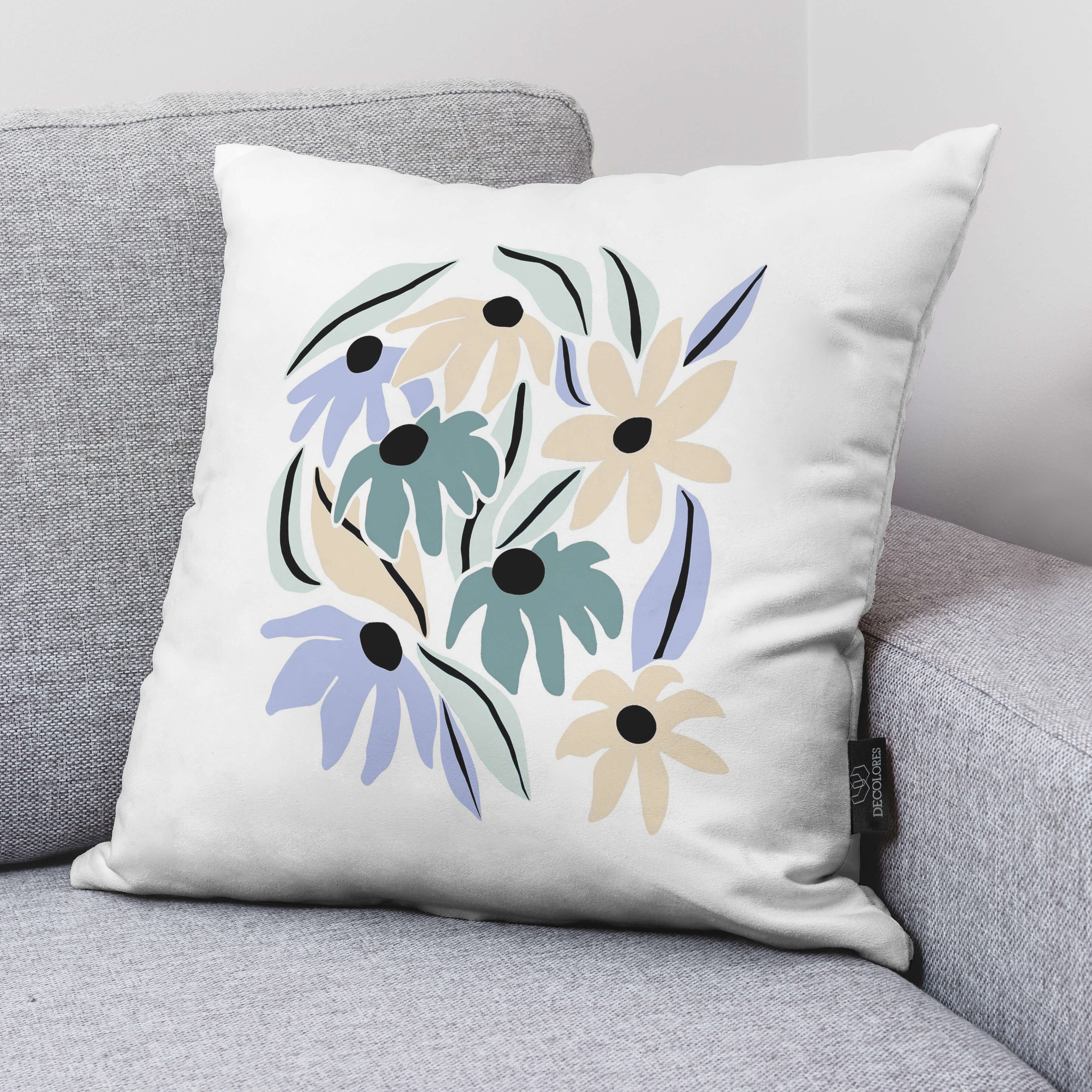 Funda de cojín 100% algodón 50x50 cm Num B 2