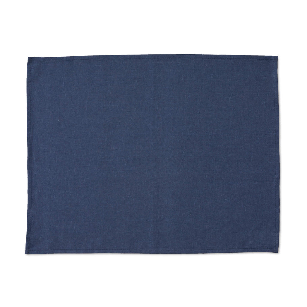 Pack 2 unidades mantel individual hidrófugo antimanchas Lino 100% Night Blue 45x35 cm 4