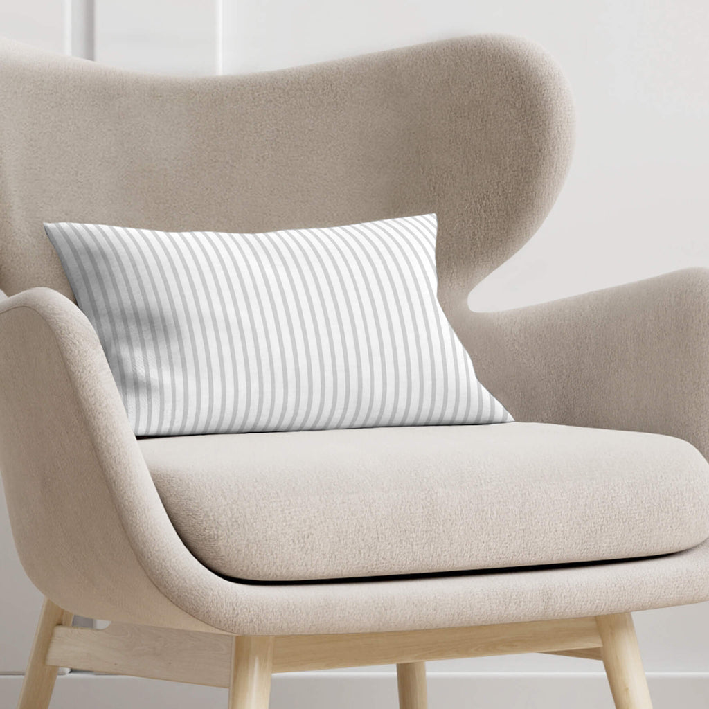 Funda de cojín 100% algodón 30x50 cm Rayas Pearl 2