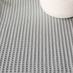 Waffle Table Runner Aqua Green 45x140 cm