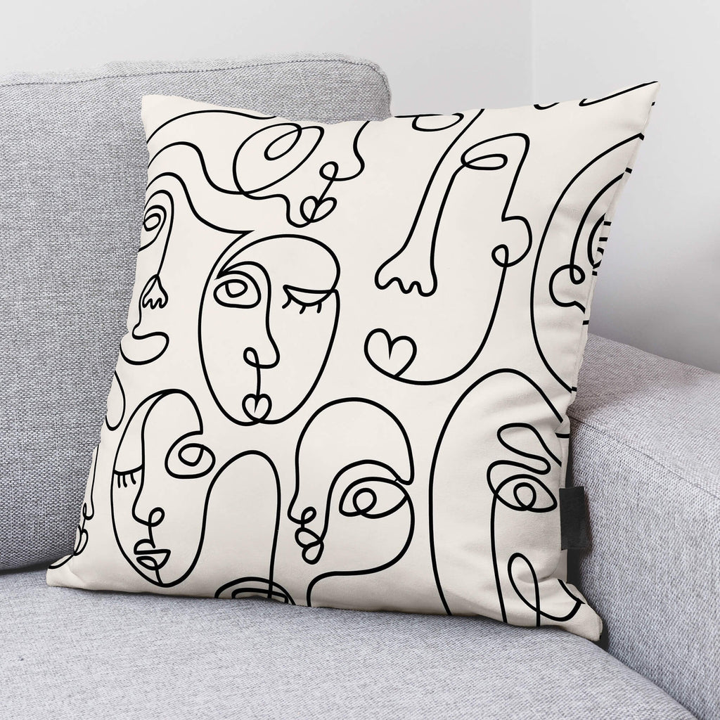 Funda de cojín 100% algodón 50x50 cm Nantes 2