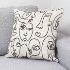 Funda de cojín 100% algodón 50x50 cm Nantes 2