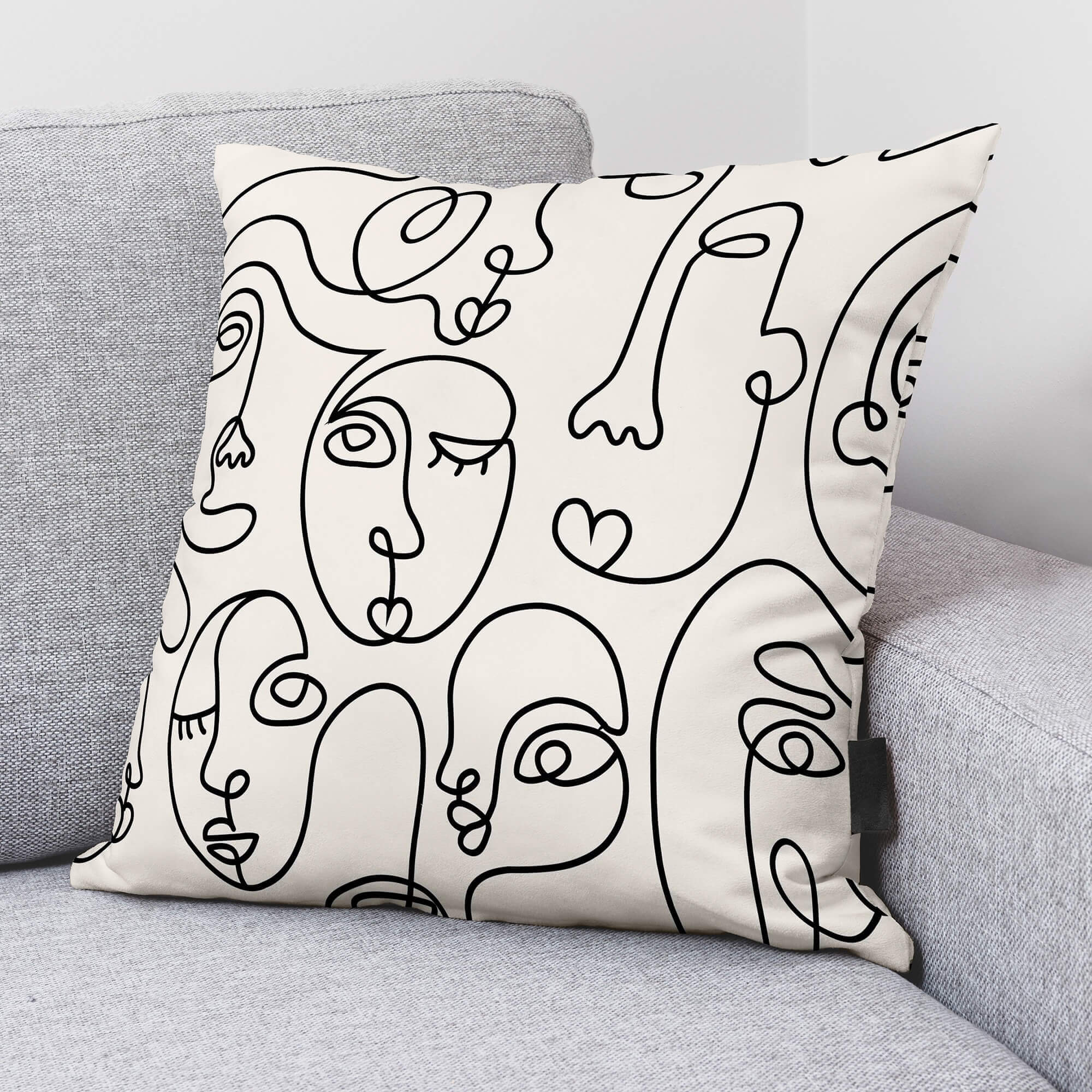 Funda de cojín 100% algodón 50x50 cm Nantes 2