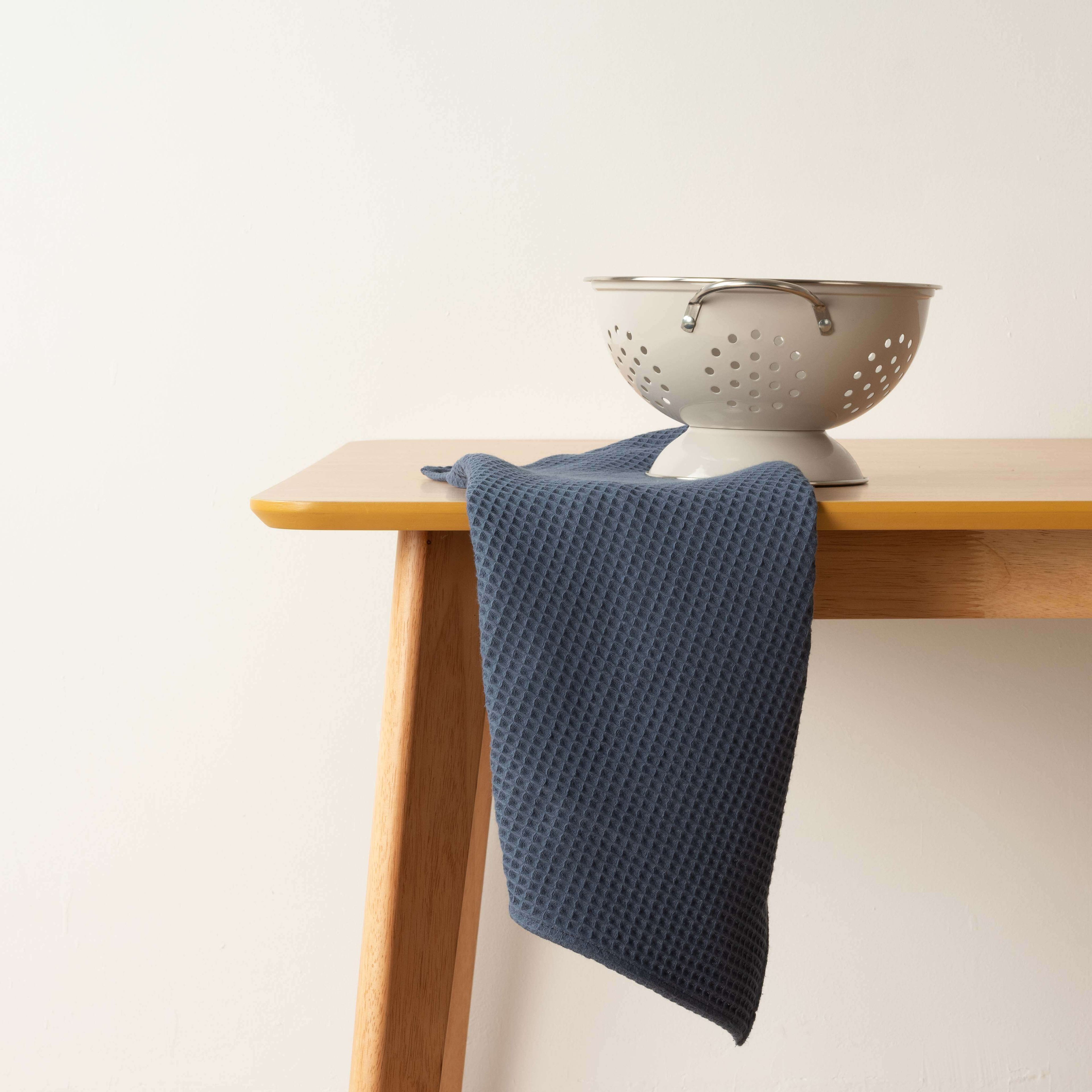 Waffle Blue Majolica Kitchen Towel 45x70 cm