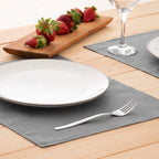 Pack 2 unidades mantel individual hidrófugo antimanchas Lino 100% Antracithe 45x35 cm 3