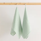 Pack 2 unidades paño de cocina lino 100% algodón Aqua 45x70 cm 0