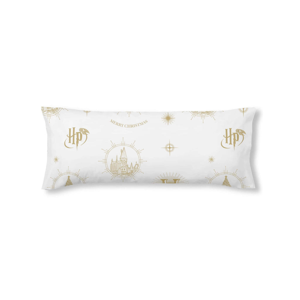 Funda de almohada 100% algodón Hogwarts Gold Christmas 0