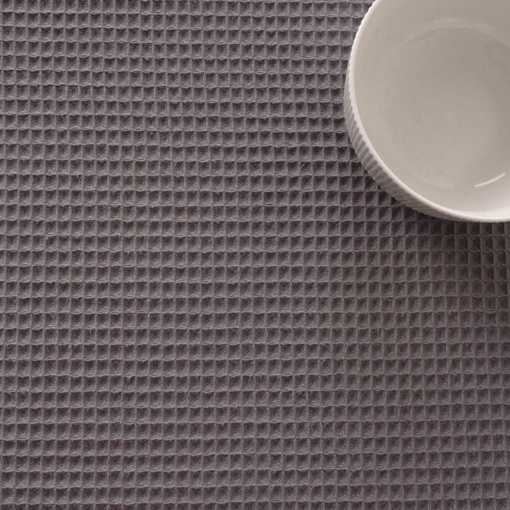 Waffle Titanium Table Runner 45x140 cm