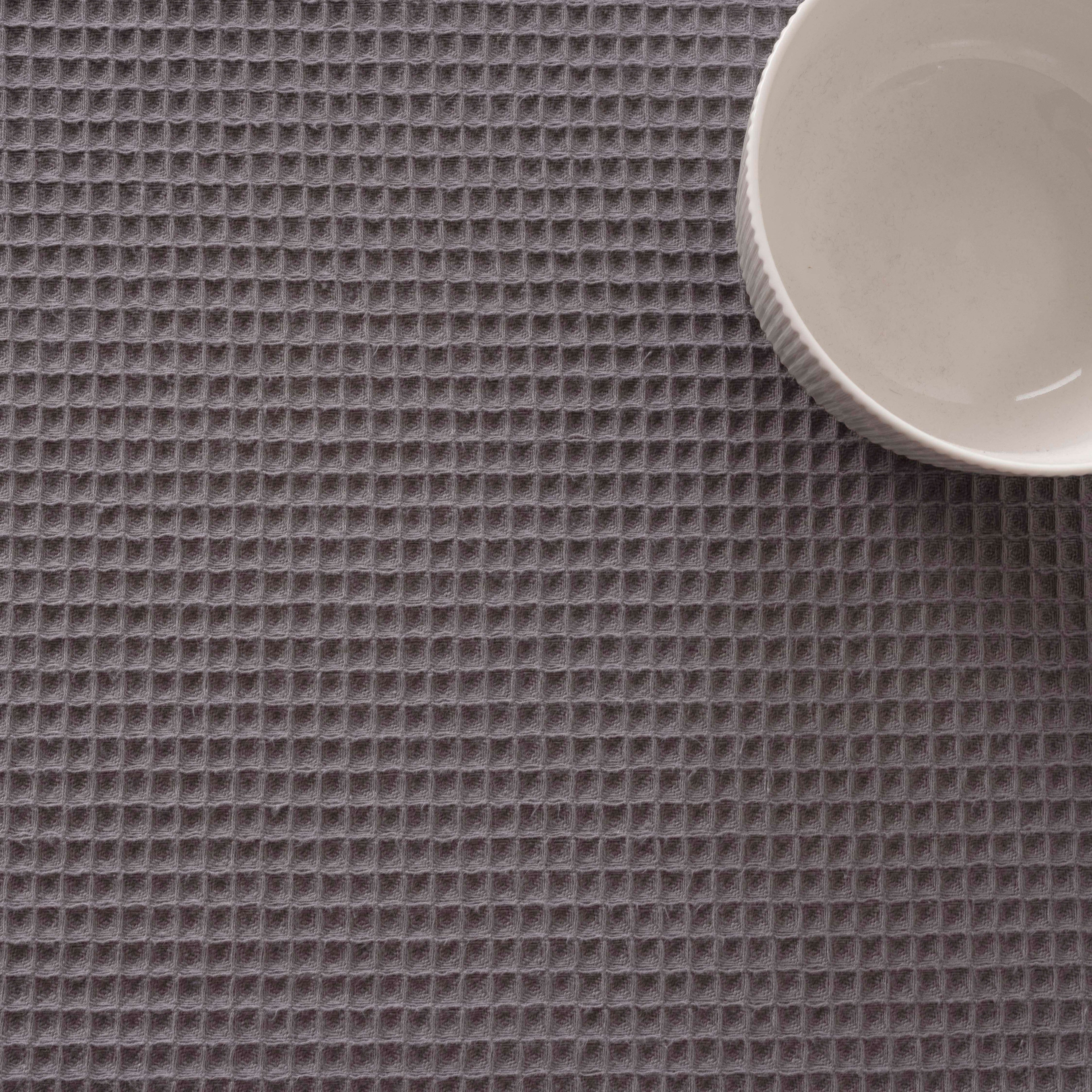 Waffle Titanium Table Runner 45x140 cm