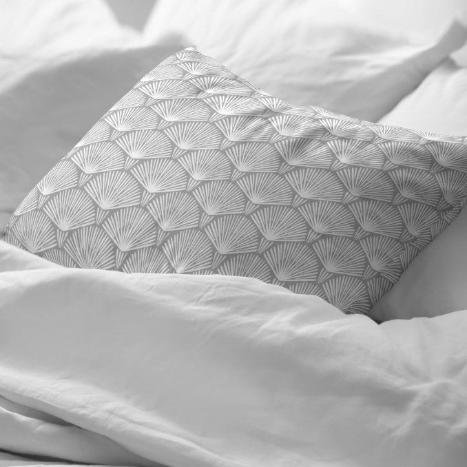Funda de almohada 100% algodón Nashik Gris FN  2