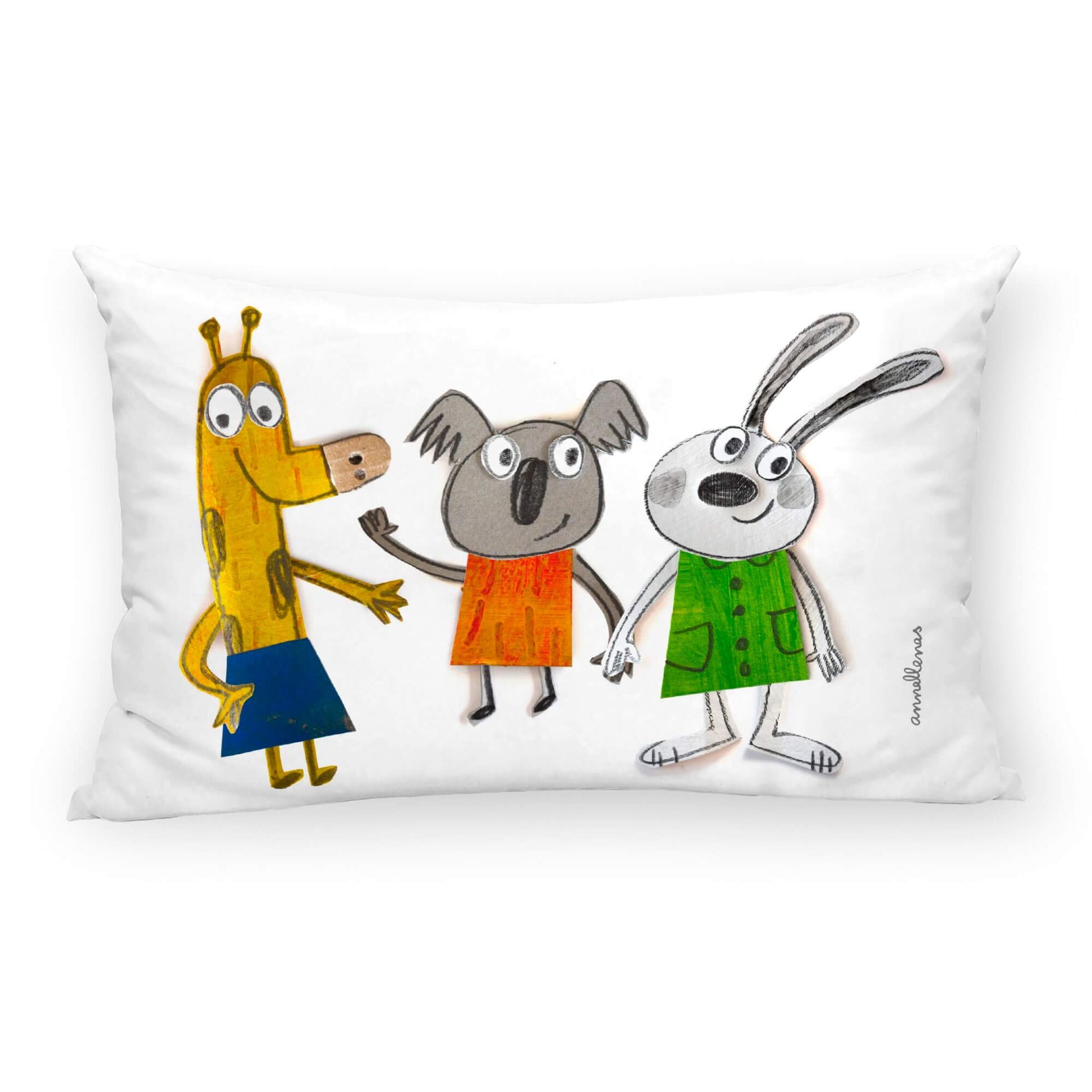 Funda de cojín 100% algodón 30x50 cm Amics de Anna Llenas 0