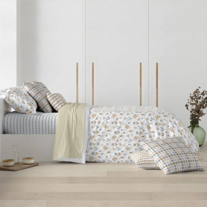 Funda nórdica con botones 100% algodón Alkamar 2