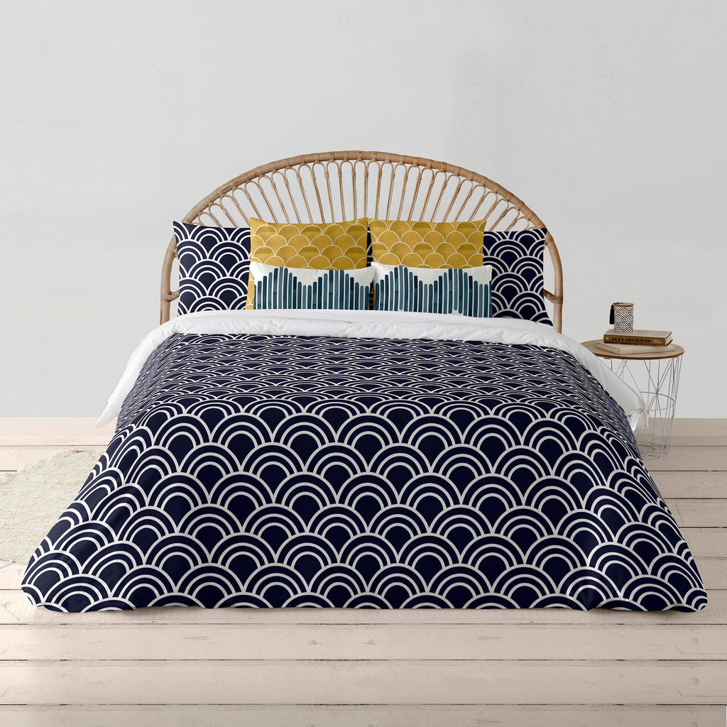 Funda nórdica con cuello de botella 100% algodón Toulouse 3