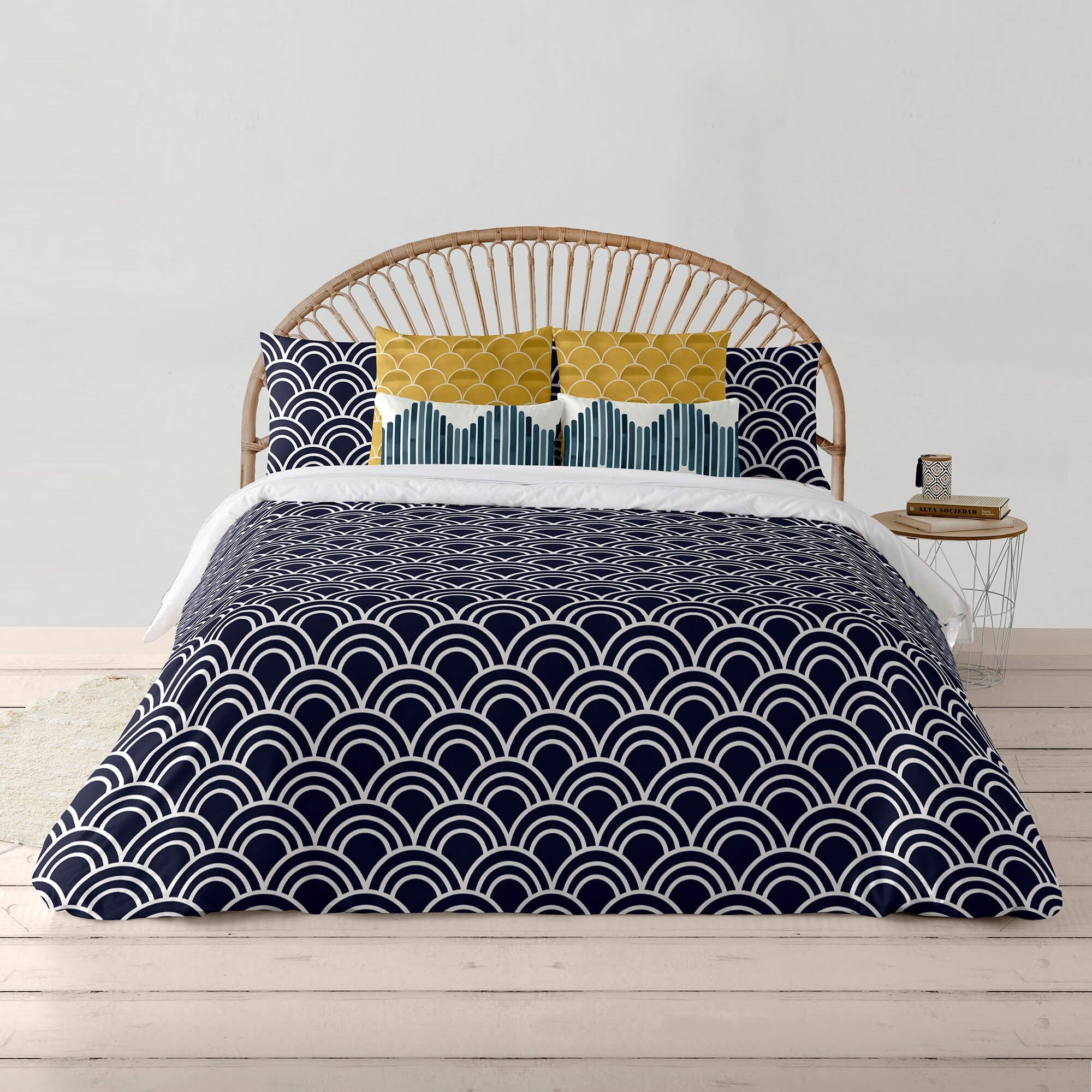 Funda nórdica con cuello de botella 100% algodón Toulouse 3