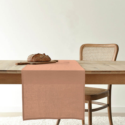 Camino de mesa lino 100% Dustypink 45x140 cm 0