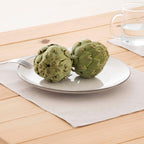 Pack 2 unidades mantel individual hidrófugo antimanchas Lino 100% Light Grey 45x35 cm 3