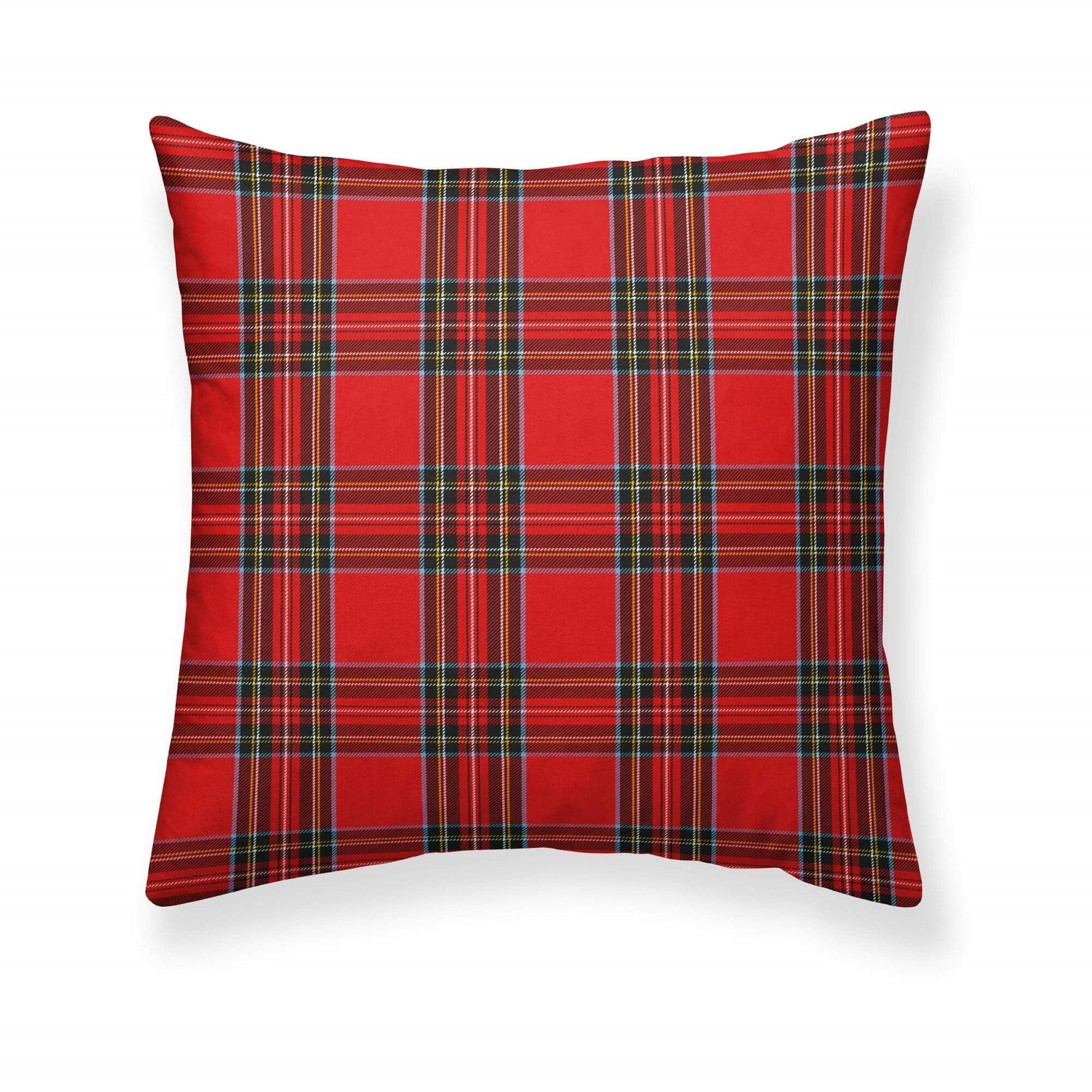 Funda cojin Cuadro Escocés 50x50 cm Terciopelo 0