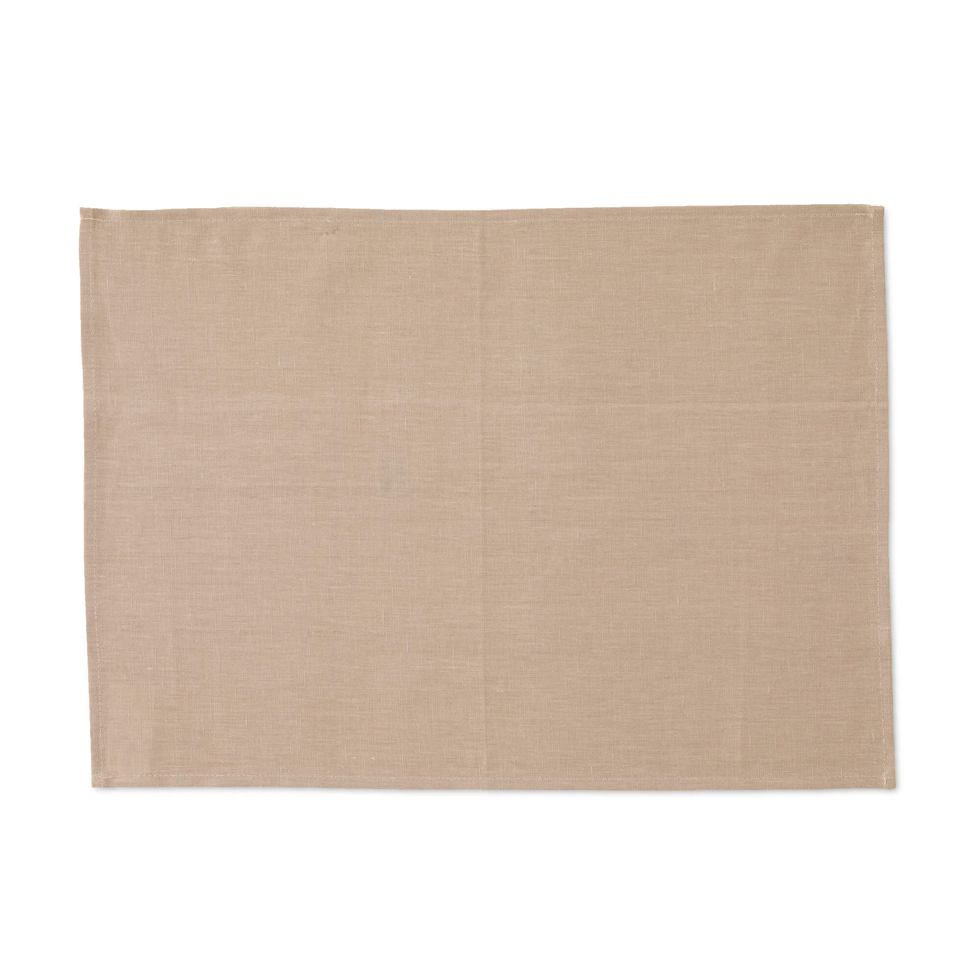 Pack 2 unidades mantel individual hidrófugo antimanchas Lino 100% Taupe 45x35 cm 4