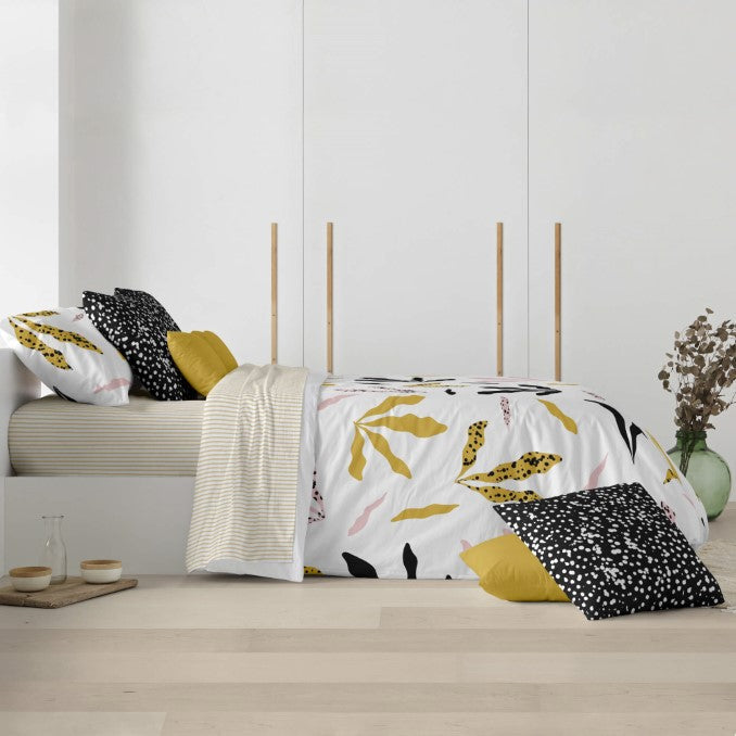 Funda nórdica con botones 100% algodón Darliston Pink 2