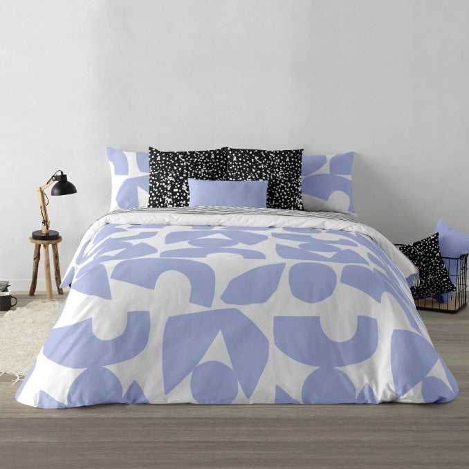 Funda nórdica con botones 100% algodón Tansen Blue 4