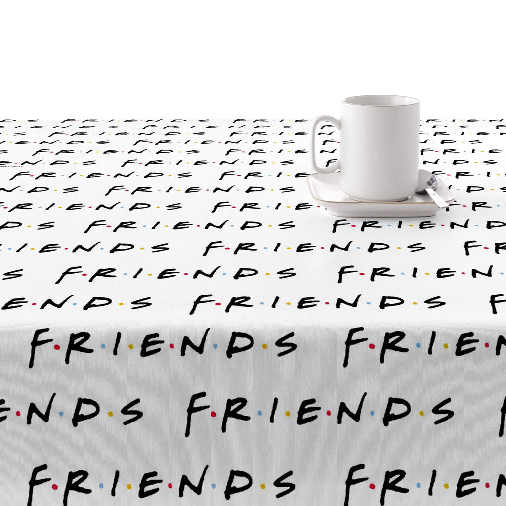 Mantel resinado antimanchas Friends White 2