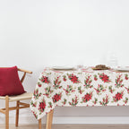 Waterproof stain-resistant cotton-lurex tablecloth Nativitatis 3 Gold