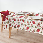 Waterproof stain-resistant cotton-lurex tablecloth Nativitatis 3 Gold