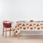 Waterproof stain-resistant cotton-lurex tablecloth Nativitatis 4 Gold