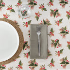 Waterproof stain-resistant cotton-lurex tablecloth Nativitatis 2 Gold