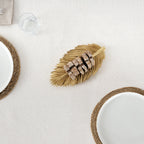 Waterproof stain-resistant cotton-lurex tablecloth, raw gold