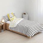 Housse de couette 100% coton Guido Noir