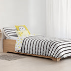 Housse de couette 100% coton Guido Noir