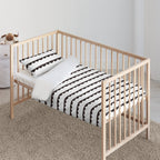 Guido Black crib duvet cover