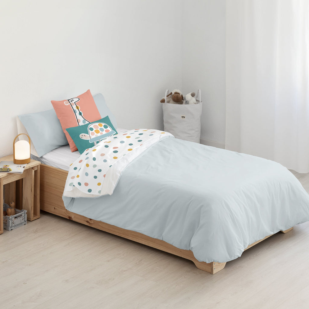 Housse de couette 100% coton Kanu Bleu